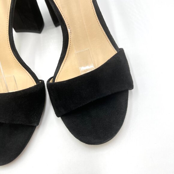 Sam Edelman Womens Size 9 Robyn Black Suede Leather Heels‎ Sandals Shoes - Picture 5 of 14